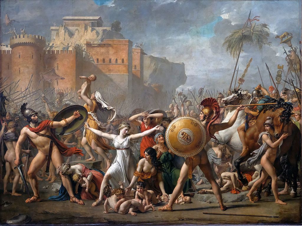 3. L'enlèvement des Sabines, Jean Louis David